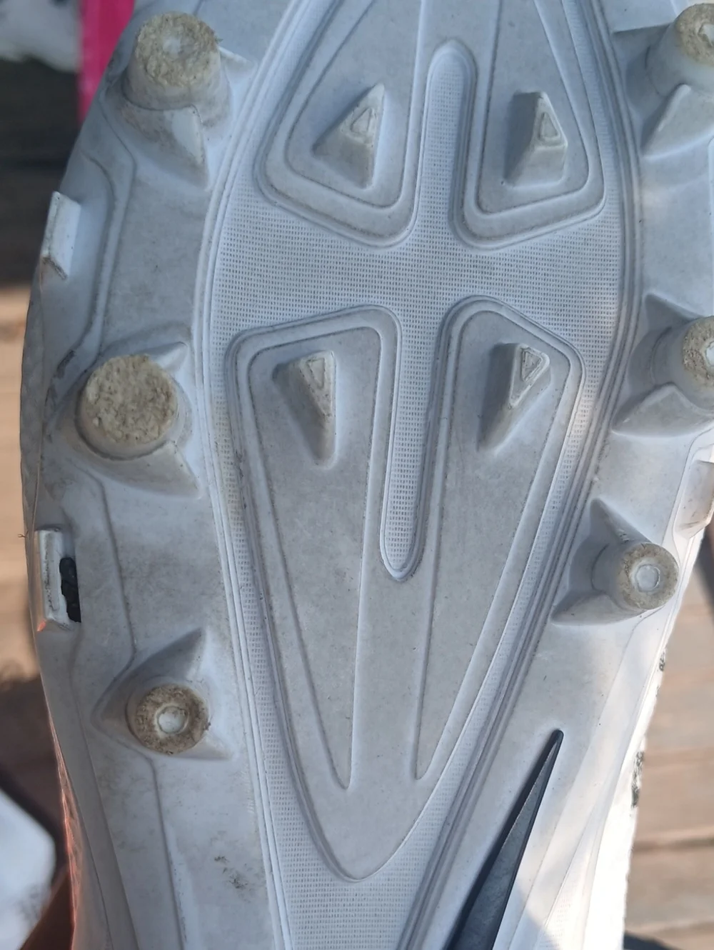 Nwt Nike Alpha Huarache  Cleats Mens White and Black Size 12